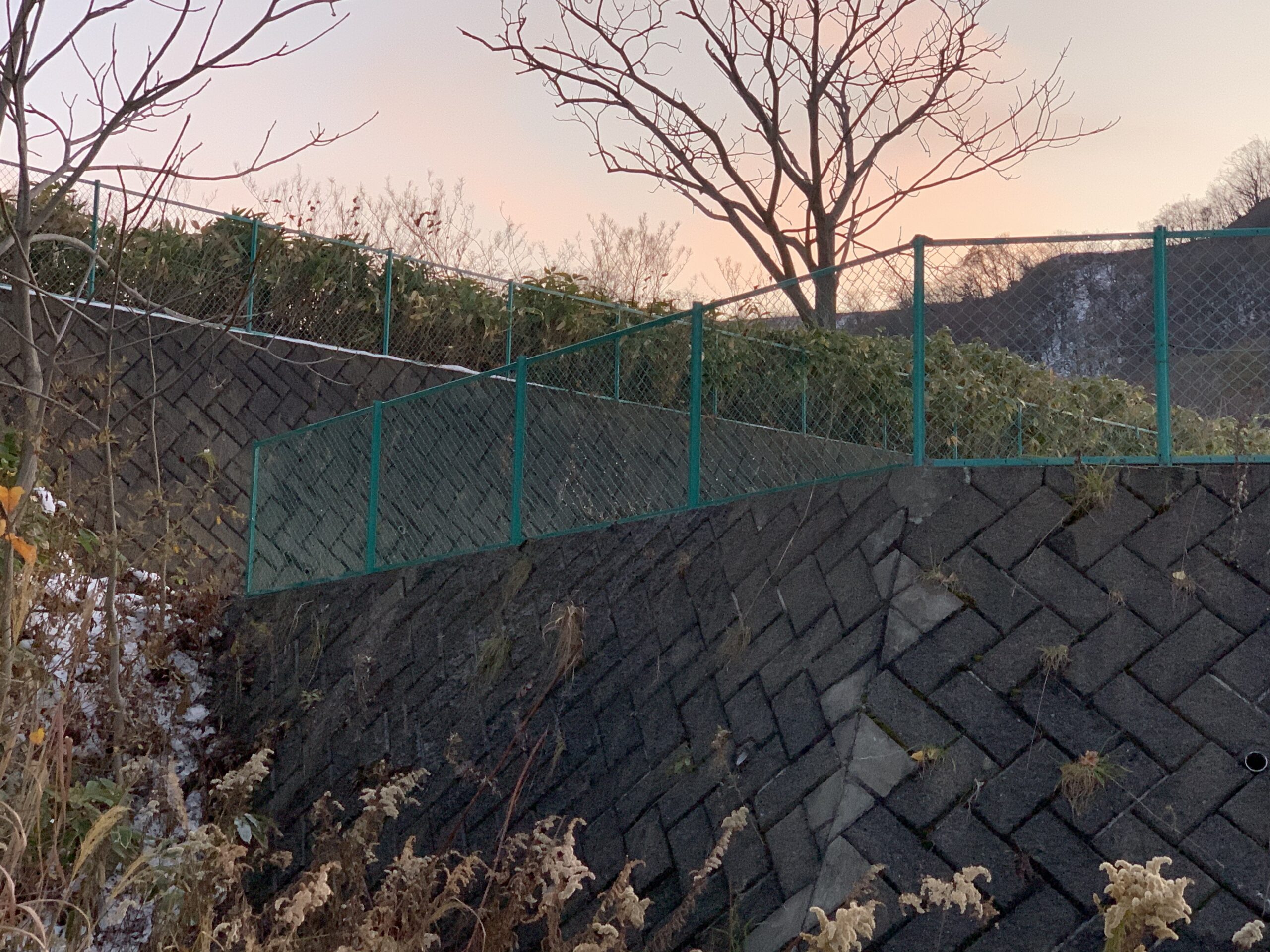 ネットフェンス撤去・再設置工事（小樽市）